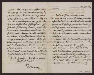 Schreiben an Hermann Muthesius (Brief)