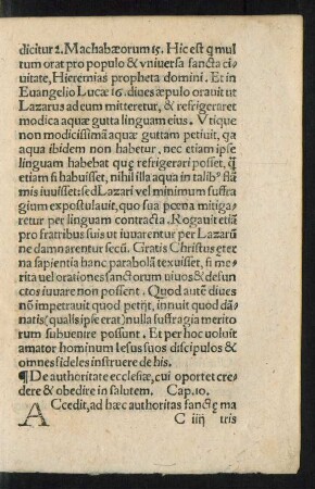 De authoritate ecclesiae ... Cap. 10.