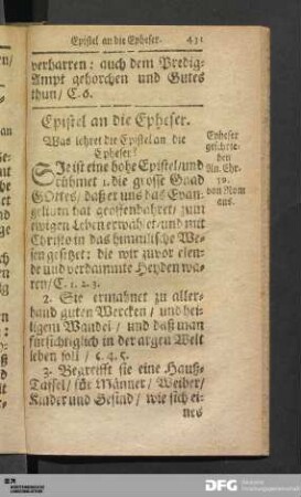 Epistel an die Epheser.