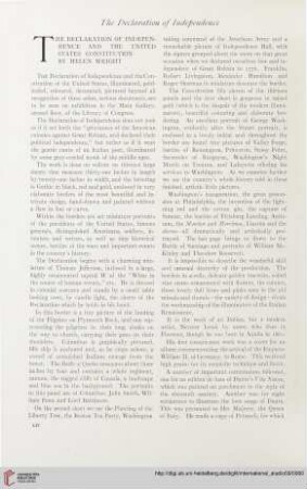 The declaration of independence and the United States constitution