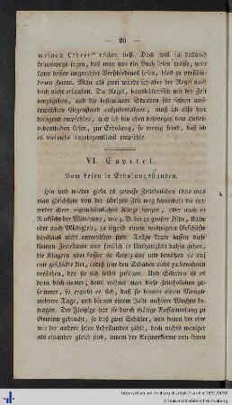 Kapitel 6: Vom Lesen in Erholungsstunden.