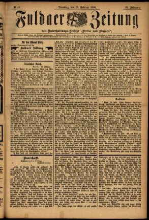 Ausgabe vom Dienstag, den 25. Februar 1896.