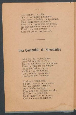 Una compañía de novedades