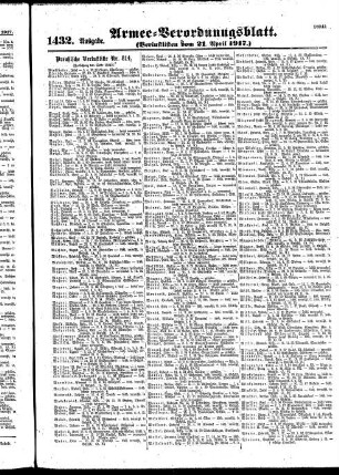 1432.Ausgabe. Samstag, 21. April 1917