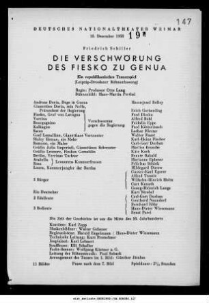 Die Verschwörung des Fiesko zu Genua