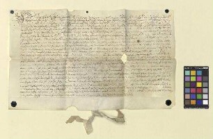 Revers des Johann Adam Hopf und des Johann Belz über das ihnen vom Abt des Klosters Fulda Bernhard Gustav [von Baden-Durlach] laut seiner im Wortlaut inserierten Urkunde vom selben Tag verliehene Burggut zu Brückenau, das vormals Andreas Nuss besessen hat, samt den Feldgütern zur Aufbesserung dieses Gutes.