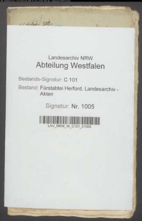 Anstellung des abteilichen Drosten (bzw. Hofmeister)