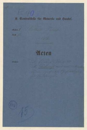 Patent des M. Thalmayer cand. math. in München, auf eine eigentümliche Sicherheitskupplung für Eisenbahnwagen
