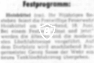 Festprogramm:
