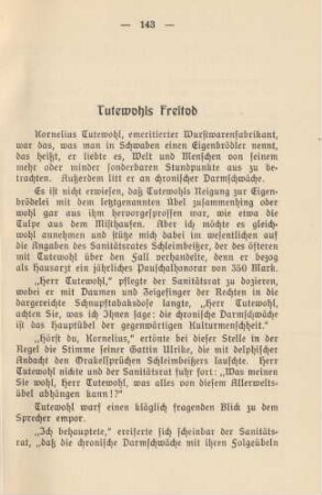 Tutewohls Freitod