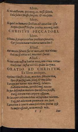 Oratio Ad Christum.