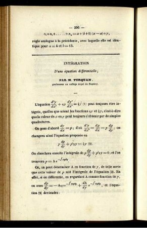 Intégration.