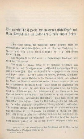 105-122 Die marxistische Theorie der modernen Gesellschaft und ihrer Entwicklung im Lichte der Bernsteinschen Kritik