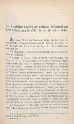 105-122 Die marxistische Theorie der modernen Gesellschaft und ihrer Entwicklung im Lichte der Bernsteinschen Kritik