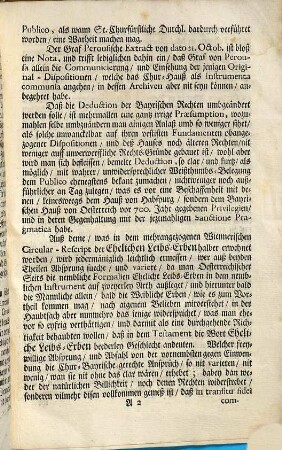 Kurtze Erinderung Uber ein abermahlen untern dato 10.ten Decembris 1740. erfolgtes Wiennerisches Circular-Rescript