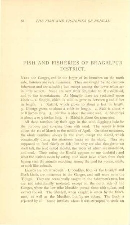 Fish and fisheries of Bhagalpur District