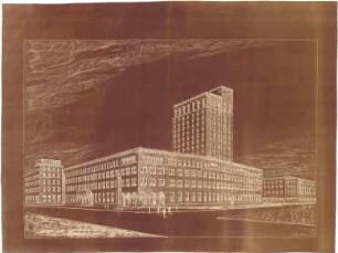 Billing, Hermann; Bochum (Nordrhein-Westfalen); Rathaus - Ansicht (Perspektive)