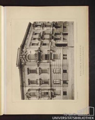 Tafel 17. Wohnhaus Roon-Strasse No. 5, Ecke der Bismarck-Strasse.