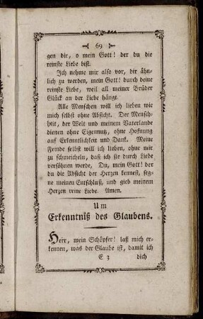 Um Erkenntniß des Glaubens