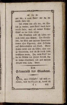 Um Erkenntniß des Glaubens