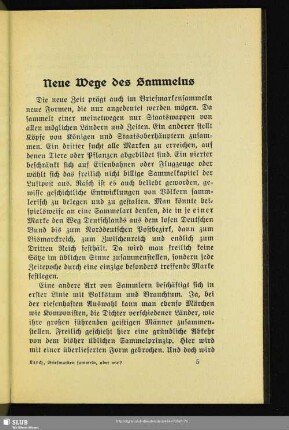 Neue Wege des Sammelns