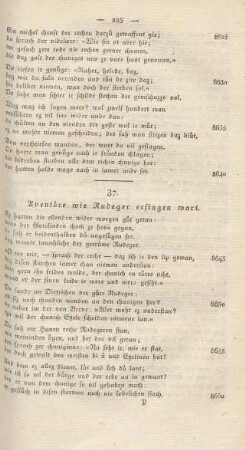 37. Aventüre wie Rudeger erslagen wart