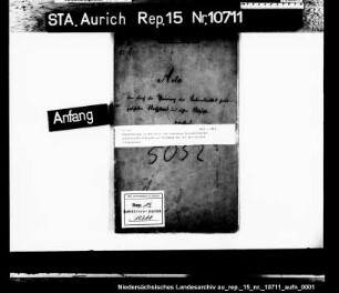 Rundschreiben an die Ämter zur stärkeren Beförderung der öffentlichen Arbeiten zur Behebung der Not der unteren Volksklassen