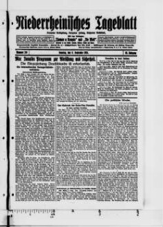 Niederrheinisches Tageblatt : Kempener Volkszeitung : Kempener Zeitung : Lobbericher Tageblatt : Heimatzeitung für den linken Niederrhein