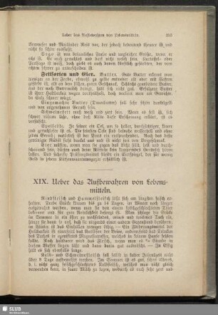 XIX. Ueber das Aufbewahren von Lebensmitteln