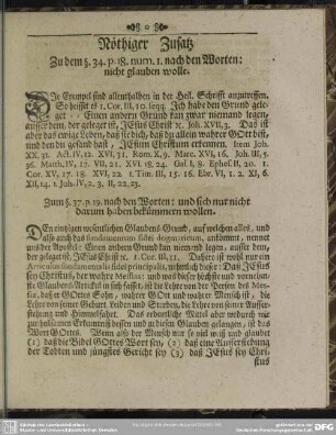 Nöthiger Zusatz