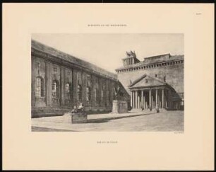 Pergamon-, Deutsches und Vorderasiatisches Museum auf der Museumsinsel, Berlin: Ansicht am Forum (aus: Museum im Werden)