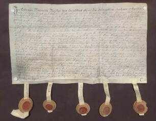 Instrumentum cautionis Franz Lothar von Breidbachs zu Bürresheim.