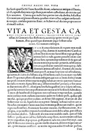 Vita et gesta caroli cognomento magni.