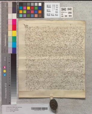 Friedrich Meyners, Dekan, Heinrich Golle, Heinrich Ossenbecke, Senioren und das Kapitel zu Beckum bezeugen den Rentenverkauf ihrer Vikare an Abt Arnd und das Kloster Marienfeld aus einem Kamp vor Beckum.