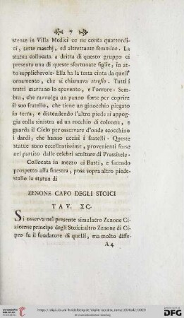 Zenone Capo degli Stoici Tav. XC