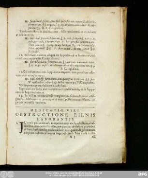 Medicatio Viri. Obstructione Lienis Laborantis.