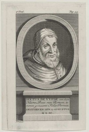 Bildnis des Papst Sixtus de Vyfde