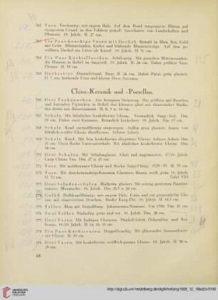China-Keramik und -Porzellan (Nr. 766-850)