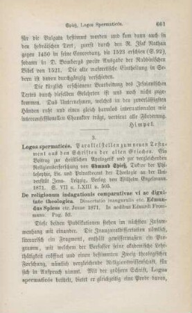 661-670 [Rezension] Spiess, Edmund, Logos spermaticós