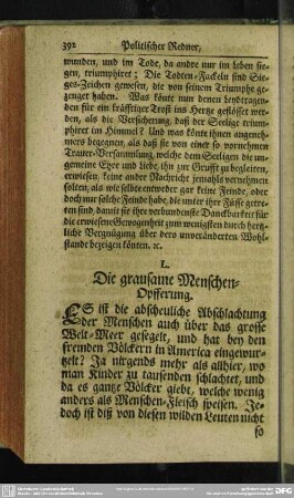 L. Die grausame Menschen-Opfferung
