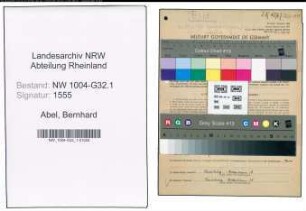 Entnazifizierung Bernhard Abel , geb. 07.12.1903 (Angestellter)