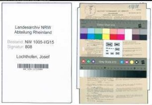 Entnazifizierung Josef Lochthofen , geb. 29.03.1898 (Postschaffner)
