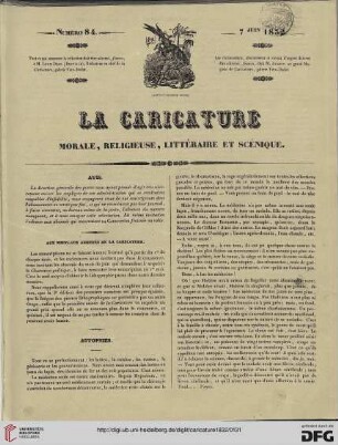 Numéro 84 (7 Juin 1832)
