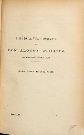 Vida de Don Alonso Enriquez de Guzman, escrita por él mismo