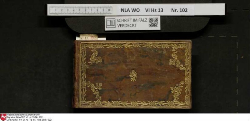 Stammbuch des Johann Christian Wilhelm Schütze aus                            Braunschweig
