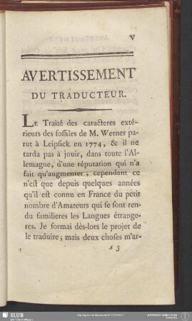 Avertissement Du Traducteur