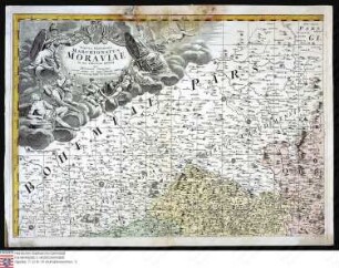 Karte der Markgrafschaft Mähren