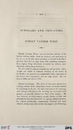 Scholars and Imitators of Adrian Vander Werf