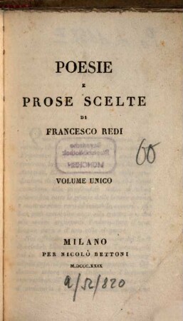 Poesie e prose scelte