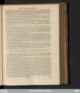 De S. Scripturae Auctoritate.